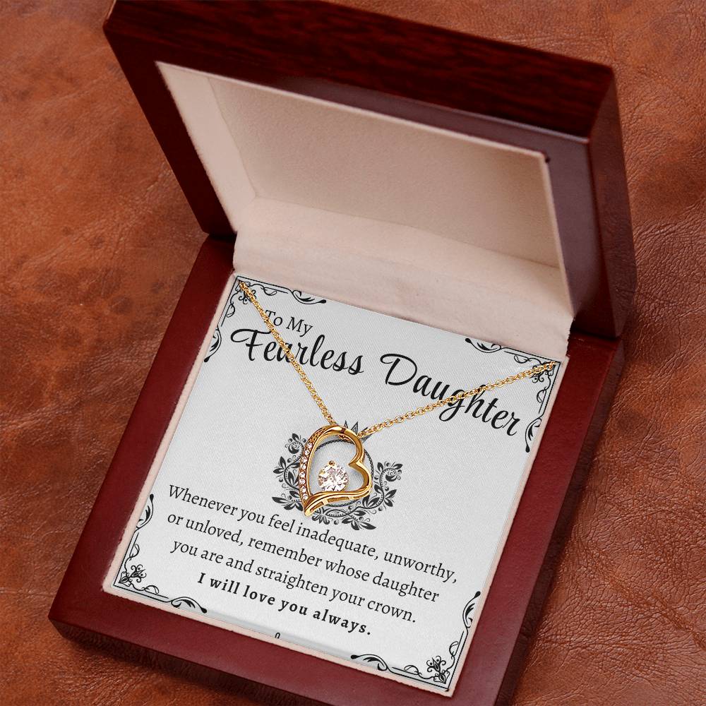To My Fearless Daughter | Forever Love Necklace