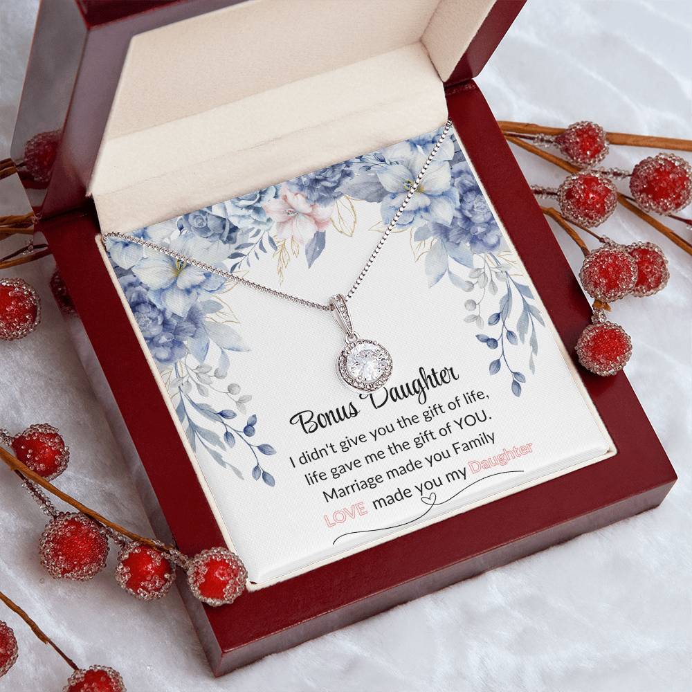 Bonus Daughter | Blue Flower Eternal Hope Necklace