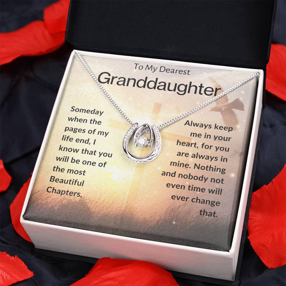To My Dearest Granddaughter | Lucky In Love Necklace