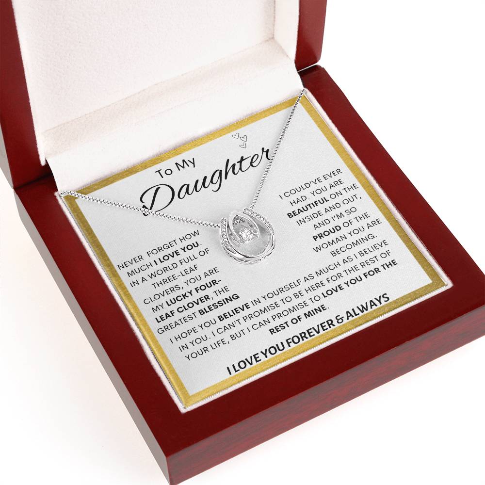 To My Daughter | Lucky Clover Lucky In Love Necklace