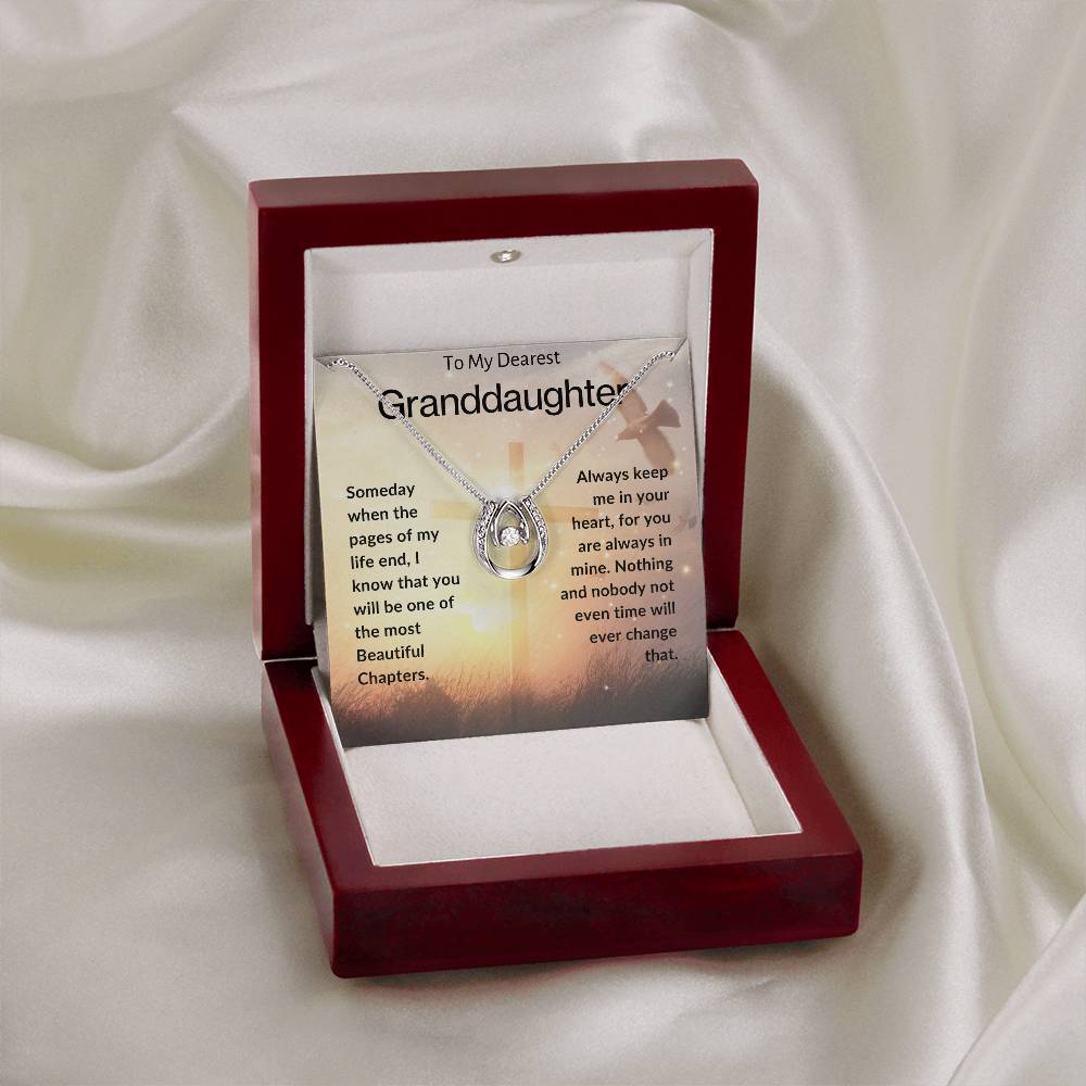 To My Dearest Granddaughter | Lucky In Love Necklace