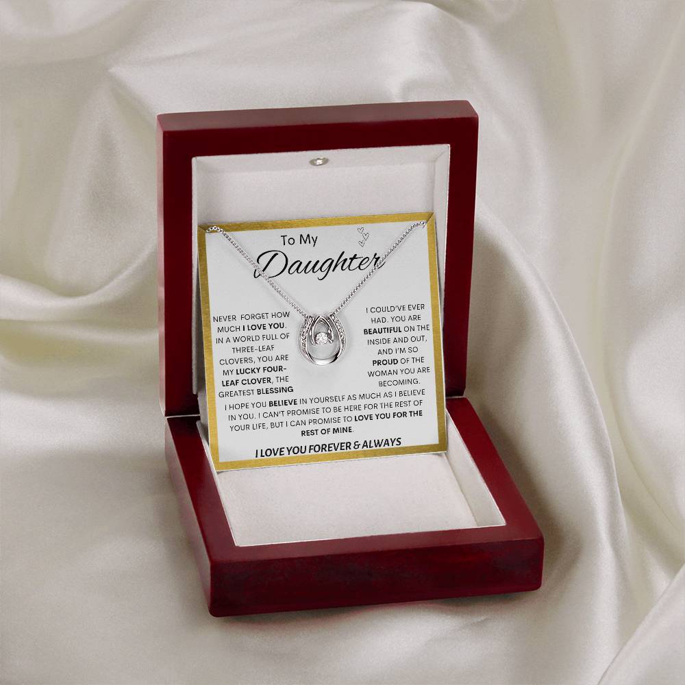 To My Daughter | Lucky Clover Lucky In Love Necklace