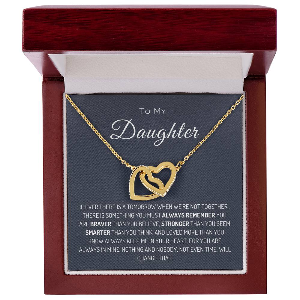 To My Daughter | Interlocking Hearts Necklace