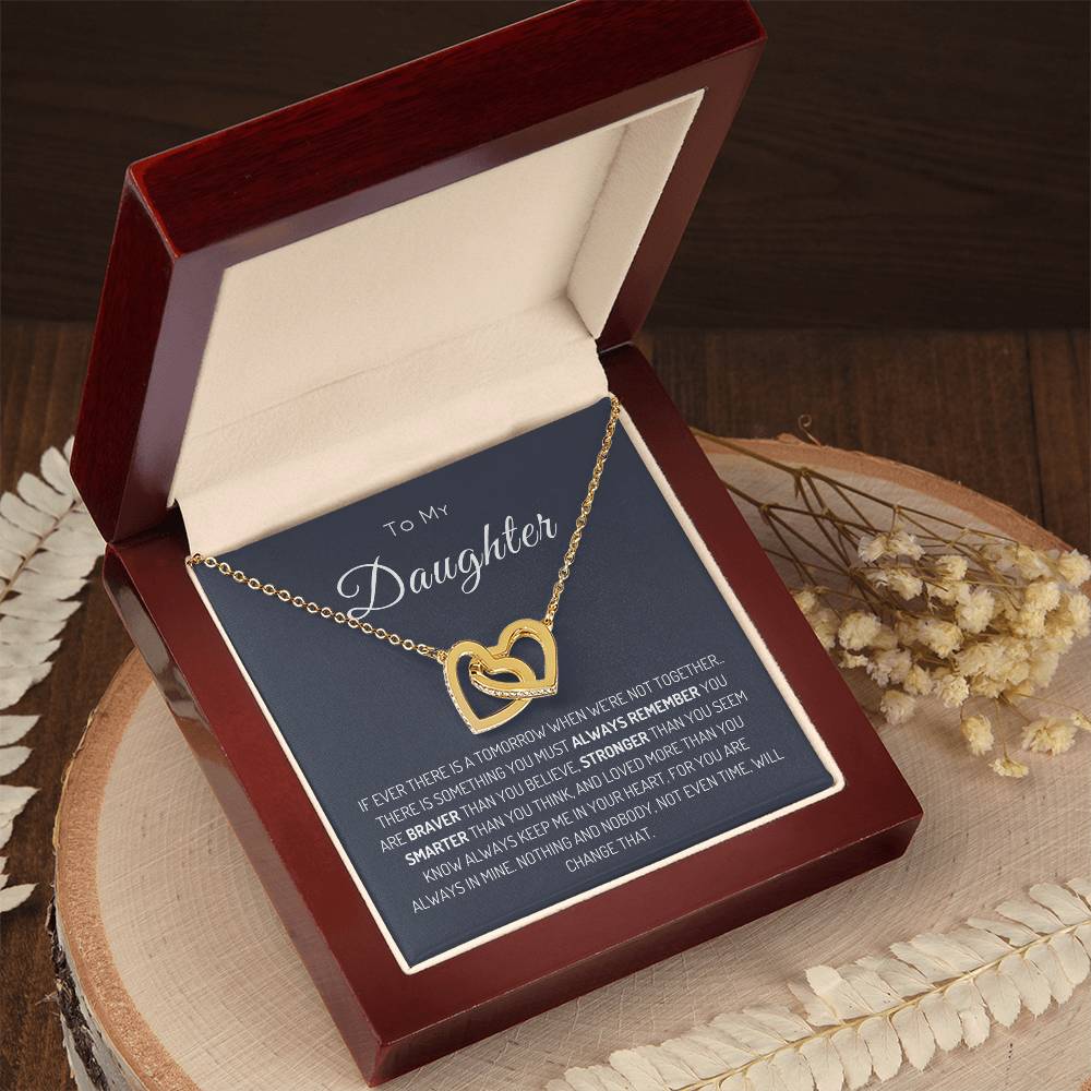 To My Daughter | Interlocking Hearts Necklace