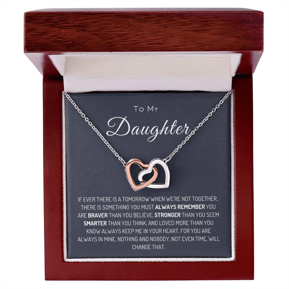 To My Daughter | Interlocking Hearts Necklace