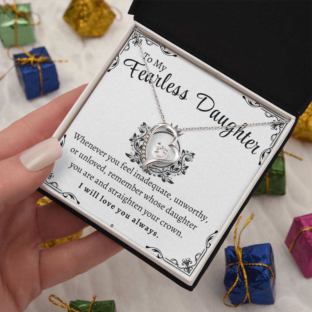 To My Fearless Daughter | Forever Love Necklace