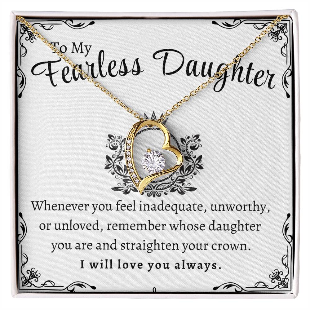 To My Fearless Daughter | Forever Love Necklace