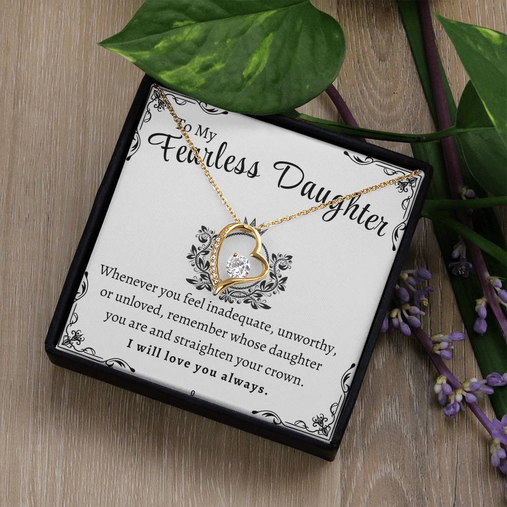 To My Fearless Daughter | Forever Love Necklace