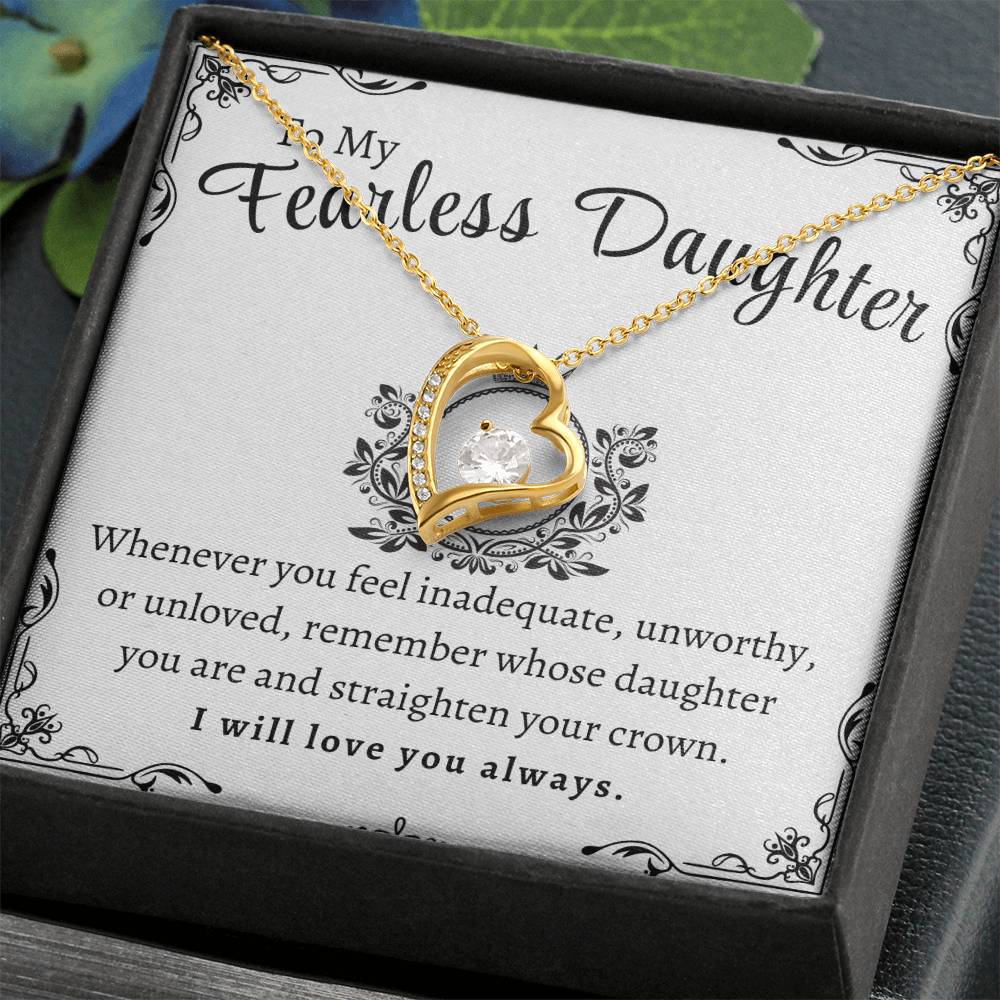 To My Fearless Daughter | Forever Love Necklace