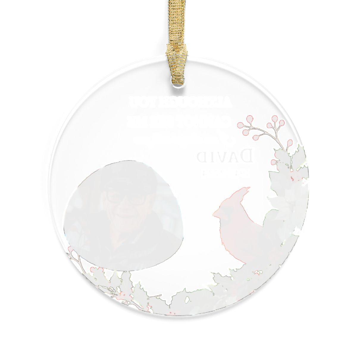 Always With You Personalized Photo Ornament