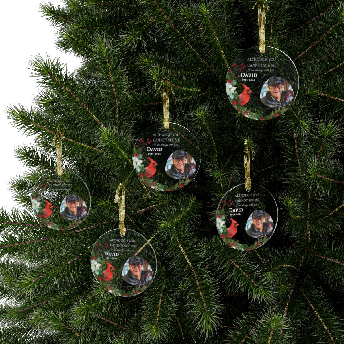 Always With You Personalized Photo Ornament