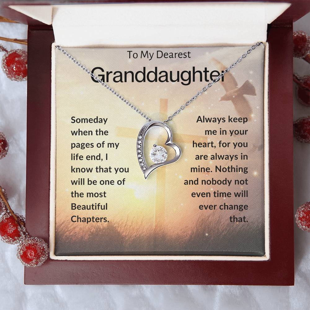 To My Dearest Granddaughter | Forever Love Necklace