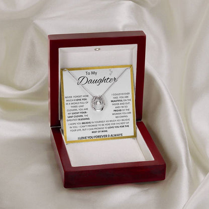 To My Daughter | Lucky Clover Lucky In Love Necklace