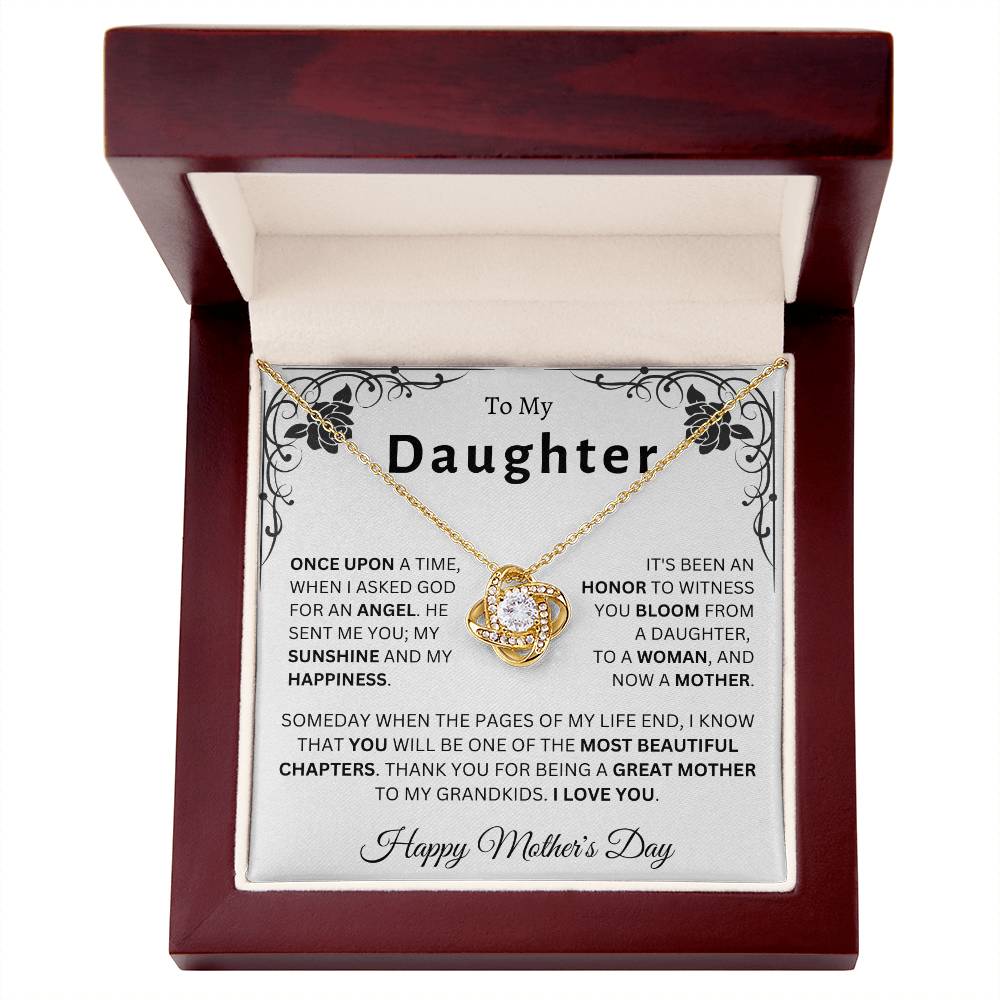 Happy Mother's Day Daughter | Love Knot Necklace
