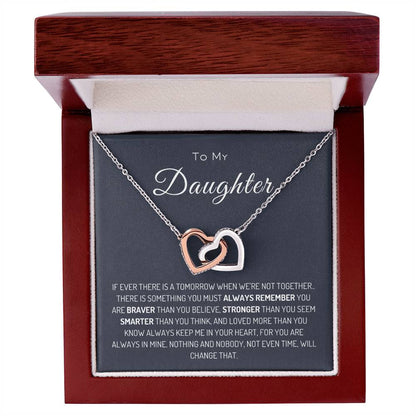To My Daughter | Interlocking Hearts Necklace
