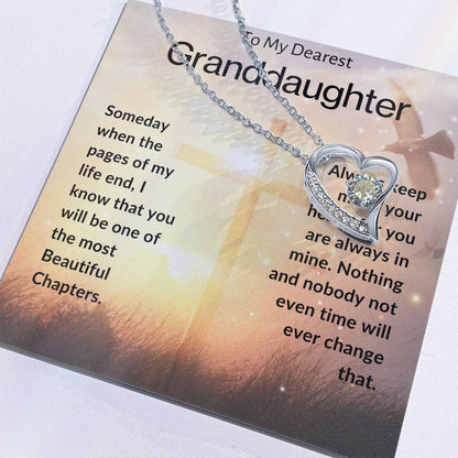 To My Dearest Granddaughter | Forever Love Necklace
