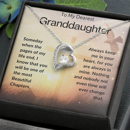 To My Dearest Granddaughter | Forever Love Necklace