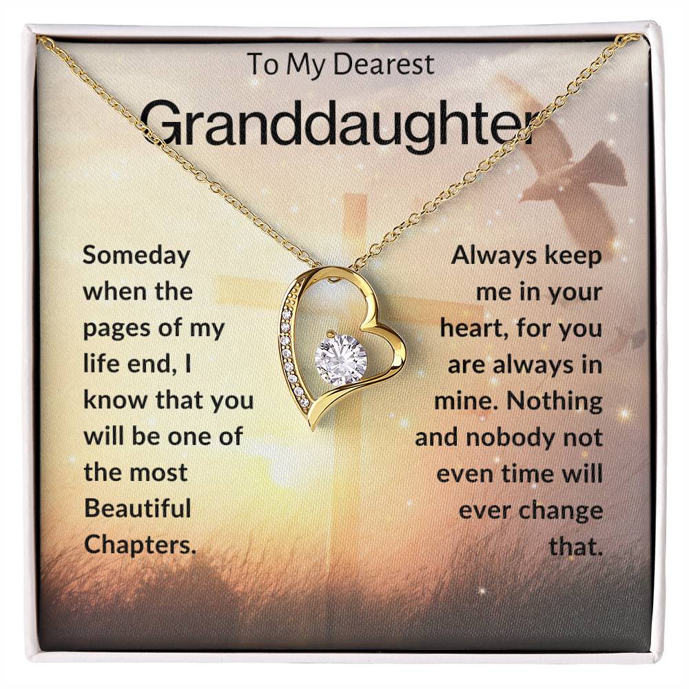 To My Dearest Granddaughter | Forever Love Necklace
